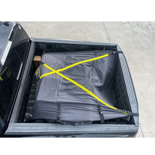 Pickup Truck Bed Tarp Cover Trailer & Truck Heavy Duty Trailer Sunshade Cloth - Foto 12 di 18