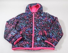 Under Armour Girls Puffer Jacket Pink Blue Size L