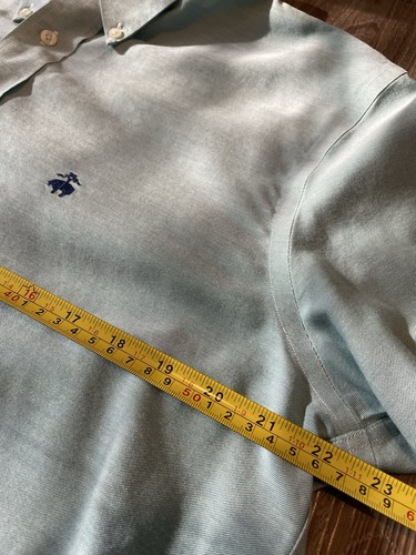 Brooks Brothers Shirt Mens Size L Milano Mint Green Supima Cotton Short Sleeve - Picture 4 of 5