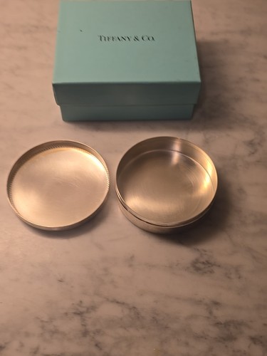 VINTAGE TIFFANY AND CO STERLING SILVER TRINKET POWDER BOX - Picture 4 of 4