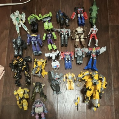 Hasbro Transformers Mixed Lot 20+ Action Figures Bumblebee Optimus Plastic