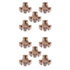 10 pcs Microwave Turntable Coupler Microwave Oven Parts Plastic Rotating Cores