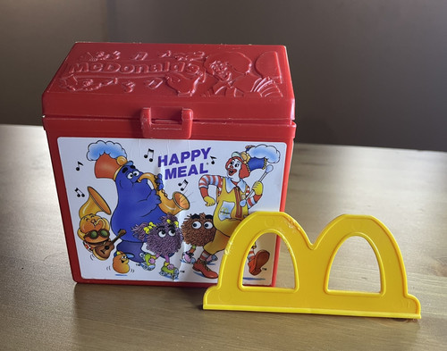 Vintage 1989 Fisher Price McDonald’s Happy Meal Plastic Box Broken Handle - Picture 1 of 10