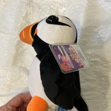 Adopt Me Plush Puffin 8&quot; in Plushie Series 4, Black White and Orange