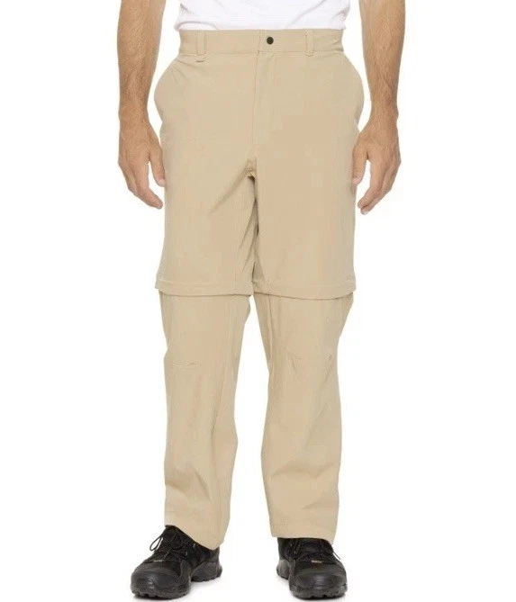 The North Face Paramount Convertible Pants/Shorts SZ XL Beige Nylon Windbreaker