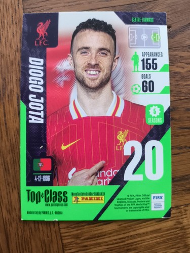 PANINI FIFA Top Class 2025 Soccer Cards 119 Diogo Jota (Liverpool FC) - Bild 2 von 2