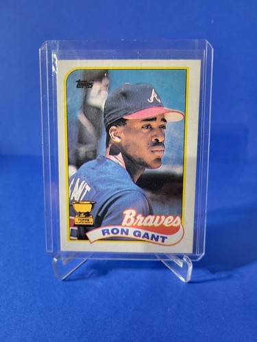 1989 Topps Baseball Ron Gant #296 Atlanta Braves Rookie Cup - Picture 1 of 3