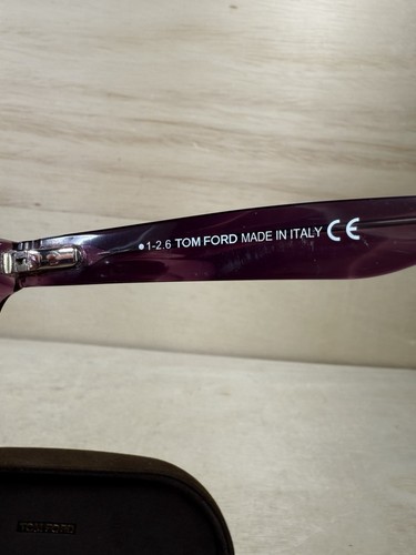 Tom Ford TF5425 081 53 17 140 Women’s Frames Only + Case Shiny Violet 53mm Italy - Picture 24 of 24