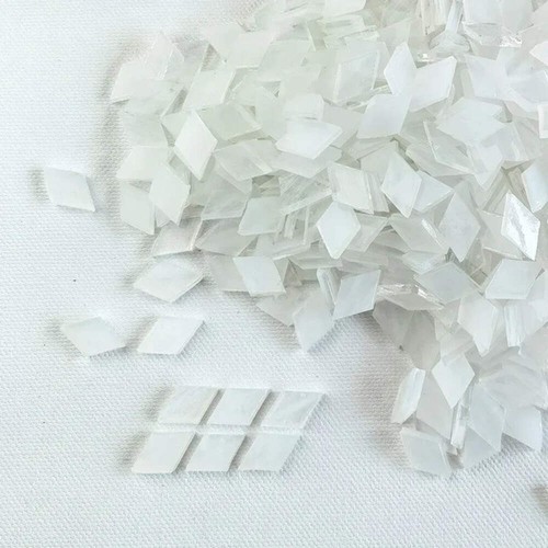 115 g/4 oz (aprox. 200 piezas) Azulejos de mosaico de mica rombica azulejo micáceo translúcido D - Imagen 33 de 58