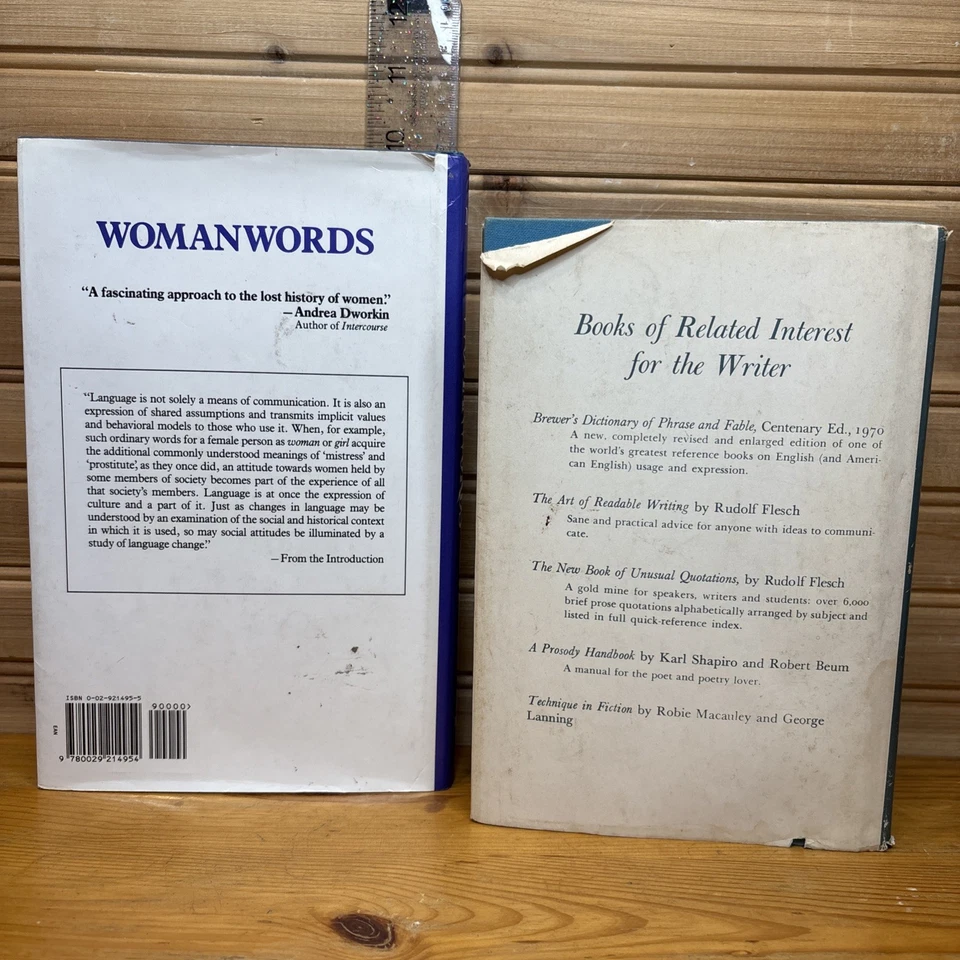LOT of 2~RHYMING DICTIONARY & POETS' HANDBOOK By Johnson & WOMAN WORDS By: Mills - Image 3 of 4