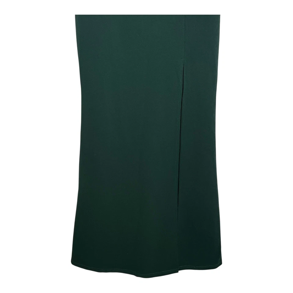 Maxi Vestido Formal Ever Pretty 4XL Talla 16 Verde Esmeralda Lentejuelas Superpuesto Foto 3 de 4