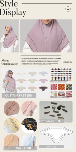 Luxury Ramadan Diamonds Chiffon Hijabs Instant Turban Women Muslim Scarf Shayla - Bild 20 von 30