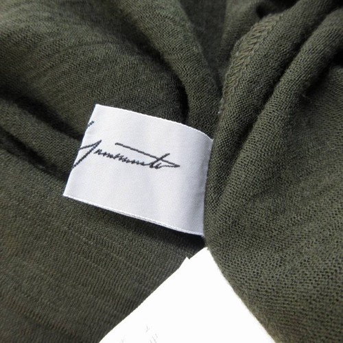 Yohji Yamamoto Lana Corte Y Coser Manga Larga Cremallera Trasera Verde Musgo 3 Aprox. Talla M - Imagen 5 de 9