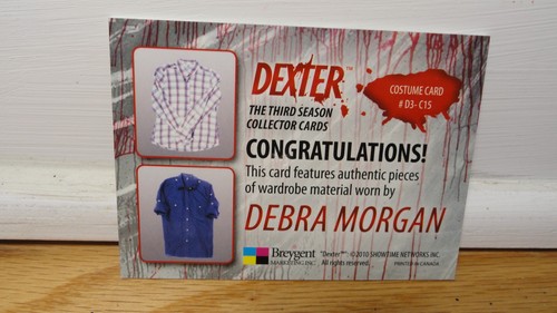 DEXTER STAGIONE 3 DEBRA MORGAN COSTUME GUARDAROBA MATERIALE CARD D3 C15 - Foto 2 di 2