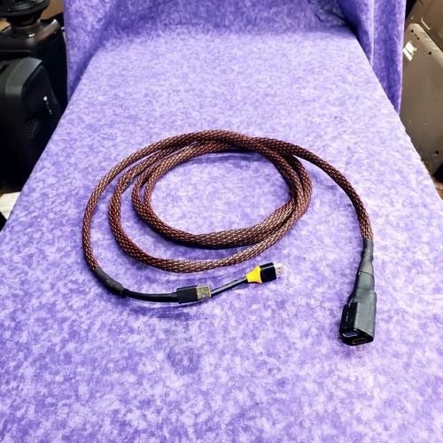 đź’ĄGOODđź’ĄCUSTOM MADE META OCULUS RIFT CV1 VR EXTENSION CABLE RED/BLACK BRAIDED!!! - Picture 1 of 22