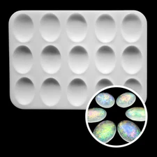 MATTE Oval Pendant Cabochon Silicone Mold AU