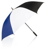 60-inch Auto Open Golf Umbrella Black/White/Royal