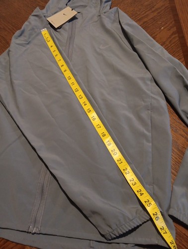 XL Men's Nike Grey Hooded Long Sleeve Super-thin Full-zip Windbreaker NWT - Picture 6 of 7