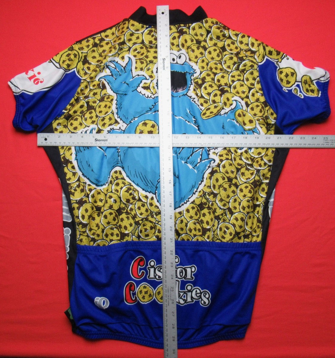 パールイズミ×セサミストリート クッキーモンスター サイクルジャージ Vtg Pearl Izumi Cookie Monster Cycling Jersey 3/4 Zip Sesame