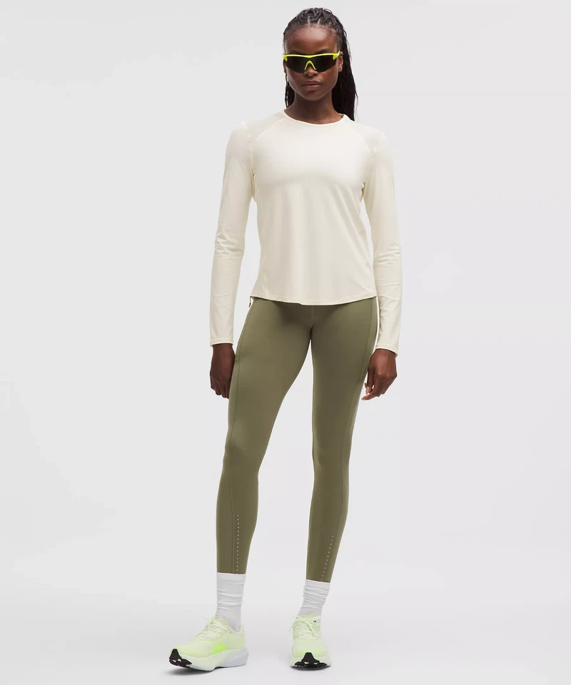 Nueva Camisa Lululemon Esculpida Ventilación Cruzada Manga Larga Para Mujer Talla 4 Nueva Con Etiquetas Foto 3 de 4