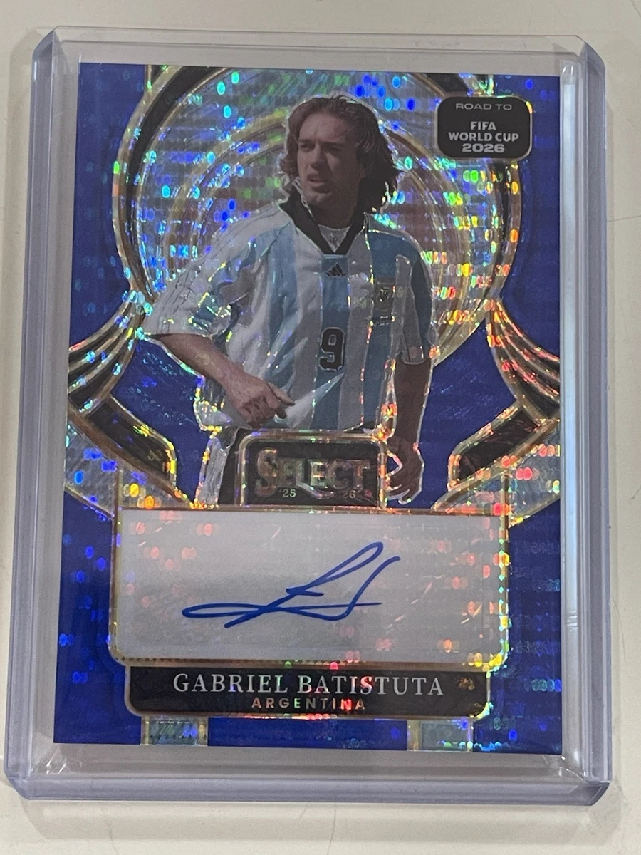 Gabriel Batistuta Soccer Autographed Sports Trading Cards