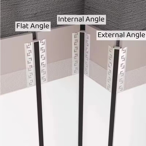 Wall Corner LED Aluminum Profile Strip Light Channel Plaster Embedded fr Ceiling - Picture 9 of 20