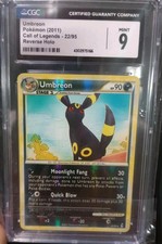 Pokémon TCG Umbreon Reverse Holo From Call of The Legends CGC Mint 9