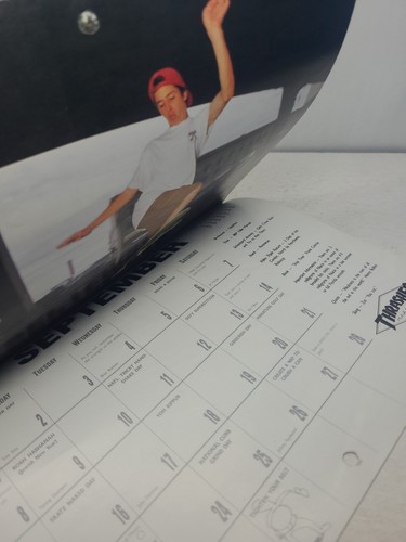 Vintage Thrasher Magazine 1991 Calendar - Tony Hawk -Jeremy Klein RARE - Picture 14 of 22