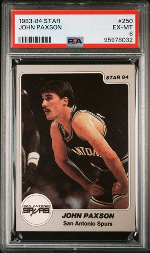 John Paxson🏀 1983 Star Basketball #250 Rookie Card⚡️ PSA 6 EX-MT🔥