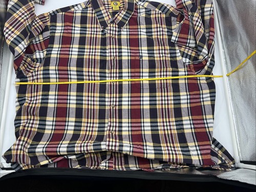 Duck Head Shirt Men 2X Large Blue/Maroon Plaid Long Sleeve Embroidered Logo - Picture 8 of 11