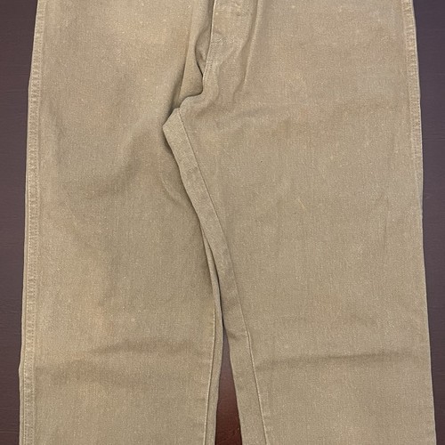 Vintage 70s Wrangler Jeans Mens 34x34 Khaki Cowboy Cut Western Denim 13MWZKH USA - Picture 5 of 18