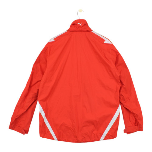 Puma Ferrari Rain Coat Mens Size L Red Lightweight Racing Embroidered - Picture 2 of 14