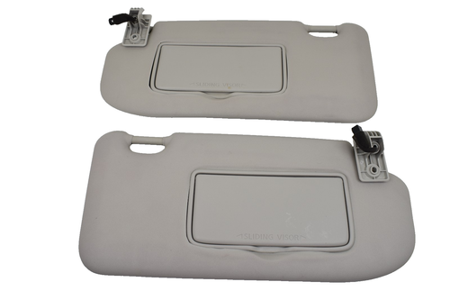 2019-2022 Nissan Rogue Sport Driver Passenger Side Gray Vinyl Sun Visor Set OEM - Picture 2 of 9