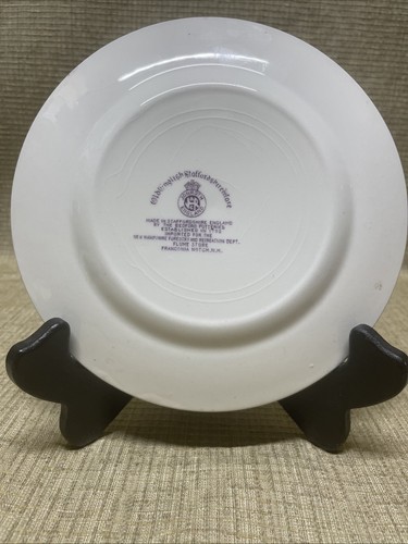 FRANCONIA NOTCH NH Souvenir state Plate purple JONROTH Staffordshire Ware Adams - Picture 3 of 5