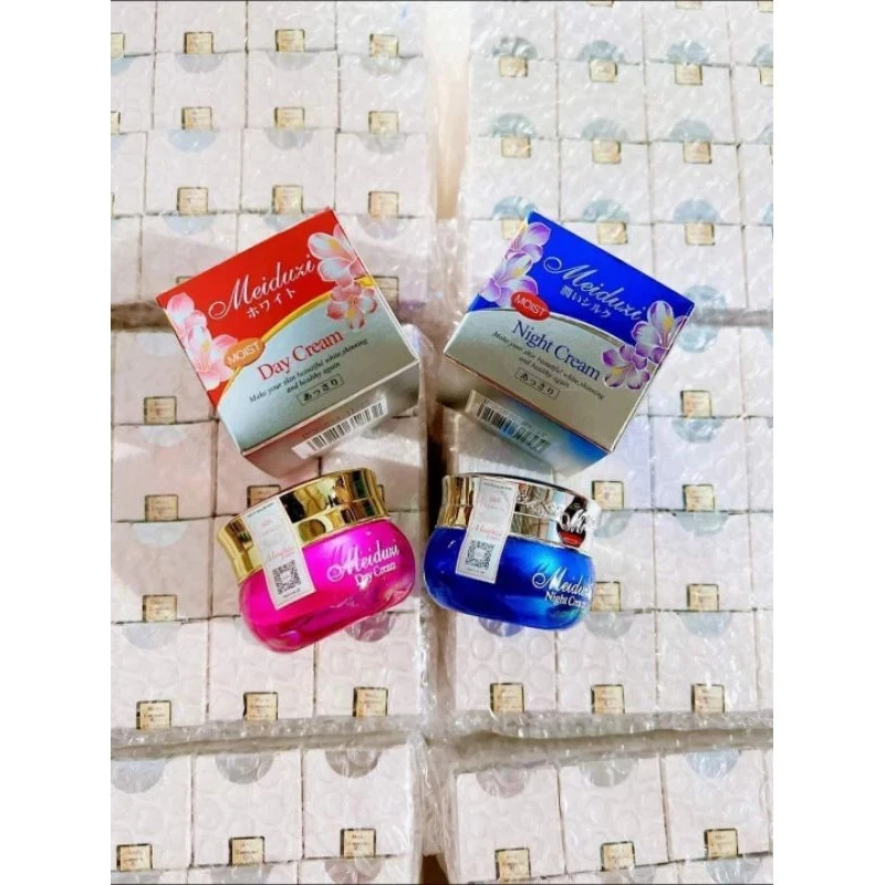 Genuine Japanese MEIDUZI Day and Night Cream Set for acne and dark spots - Image 3 of 4