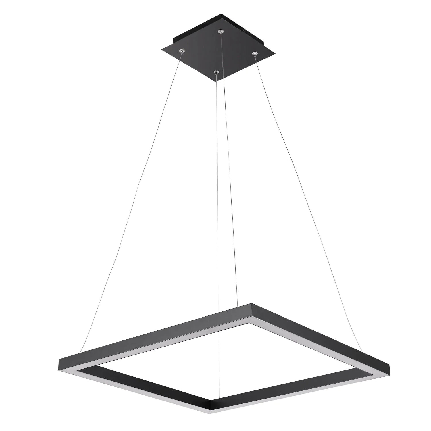 Modern 30-Watt Matte Black Integrated LED Pendant by Globe Electric Wyprzedaż, popularność