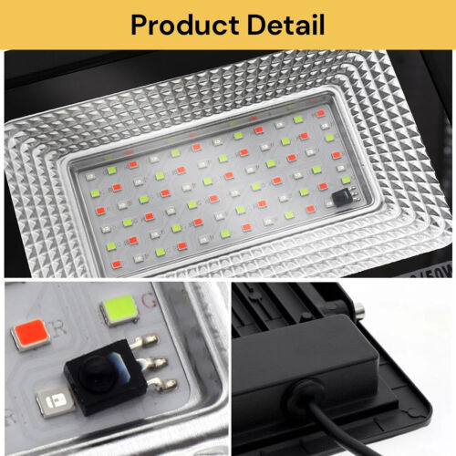 Multi colors RGB LED Flood light 50W Spotlight Color Changing Outdoor Floodlight - Picture 4 of 11