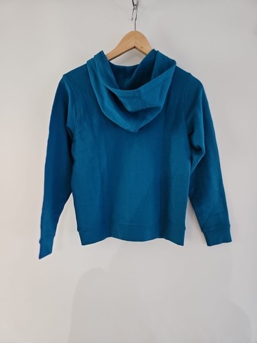 NWOT HANNA ANDERSSON BLUE SURVIVOR HOODIE FRENCH TERRY SWEATSHIRT 140 10 $50 - Picture 3 of 6
