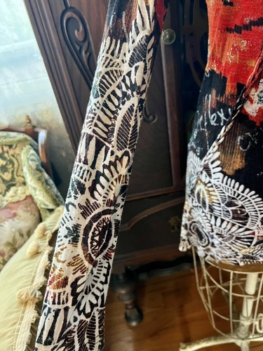 Desigual Bohemian Art to Wear Shift deconstructed grafitti Art mini Dress Large - Picture 3 of 6