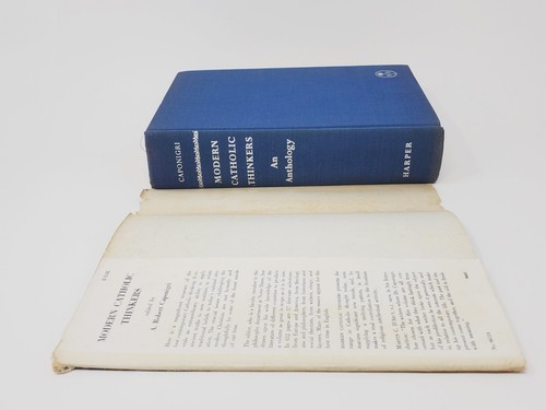 Modern Catholic Thinkers: An Anthology. 1960 Hardcover with Blue D.J.- Caponigri - Picture 12 of 13