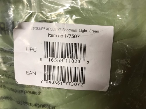 Stokke Xplory Footmuff Item No 177307 - Light Green - Picture 4 of 6