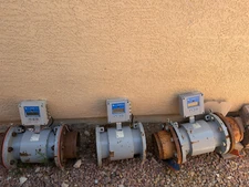 Three Badger Flow Meter M500 Electromagnetic Flow Meter 8” Flanged