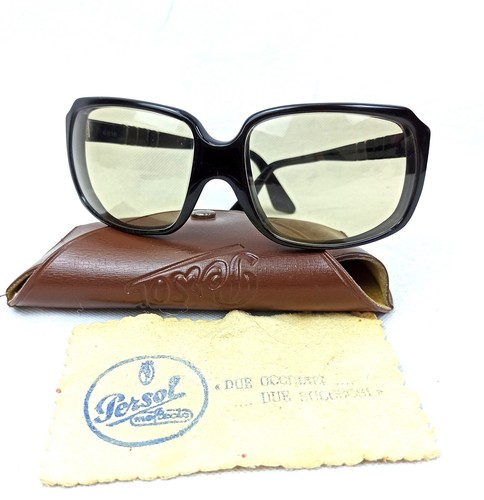 Rare Persol Square Sunglasses Italy Genuine Outdoors Men 6618 Patent 55-18 - Picture 15 of 21