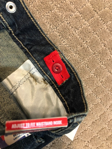 NWT Wrangler Originals Cargo Relaxed fit Boys Blue Jean Pants size 6 Reg. - Picture 6 of 6