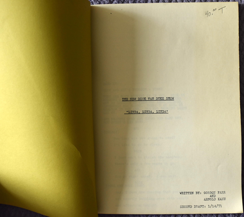 1971 The New Dick Van Dyke Show Original Screenplay Script - Picture 2 of 5