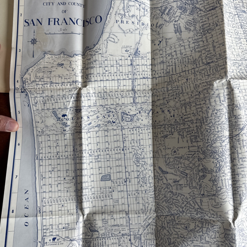 1960s Thomas Bros Map Guide San Francisco Cross Street Index & Details VG Inside - Picture 6 of 7