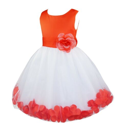 Blumenmädchenkleid Tüll Festkleid Abendkleid Brautjungferkleid mit Blütenblätter - Bild 72 von 128