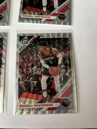 2019-2020 Panini Russell Westbrook Houston Rockets Basketball Lot 4 Cards (X7) - Bild 2 von 3