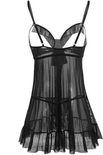 Valentine's Naughty Open Cup Sexy Lingerie Lace Babydoll Bodysuit Sleepwear Gift - Picture 67 of 102