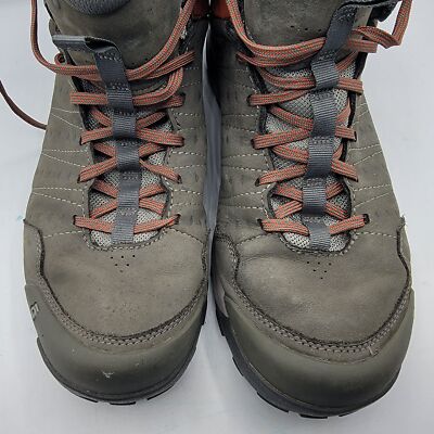 Oboz Sypes Mens 12 Gray Hiking Boots Mid Leather B-Dry  display picture 3